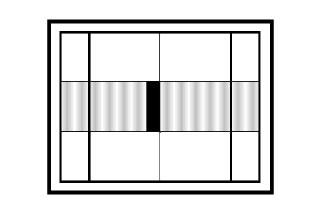 Reeded Centre Pane Only