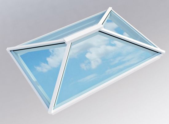 Contemporary Roof Lantern 1.5m x 2m White