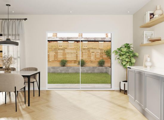 Cor Vision 2.1m White Sliding Door