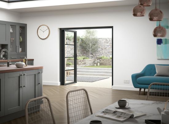 Heritage Supreme 1.2M Grey French Doors