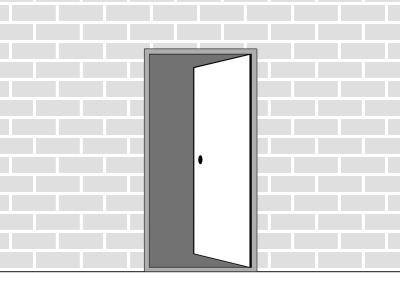 Sunningdale Blue Door 938mm Right opening