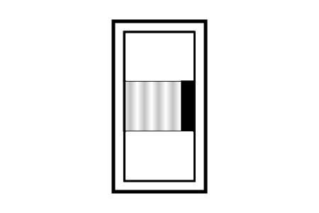Reeded Centre Pane Only