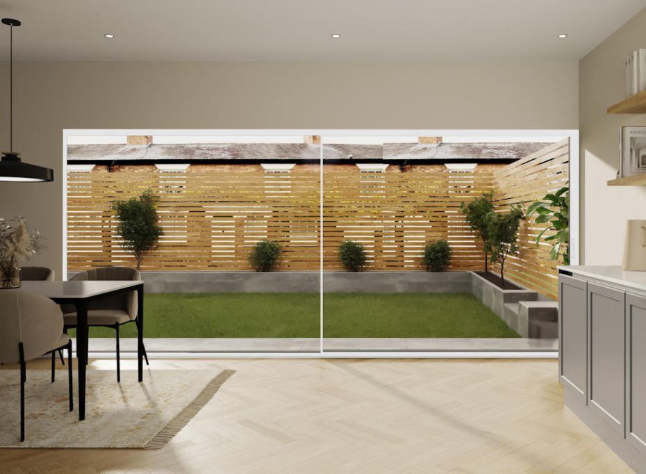 Cor Vision 5.0m Grey/White Sliding Door main product photo