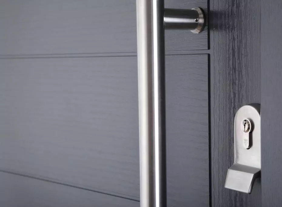 Vufold Monaco Composite 938mm Grey Front Door.