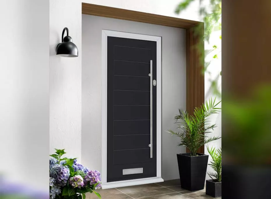 mona✨ Vufold Monza Composite 862mm Black Front Door.