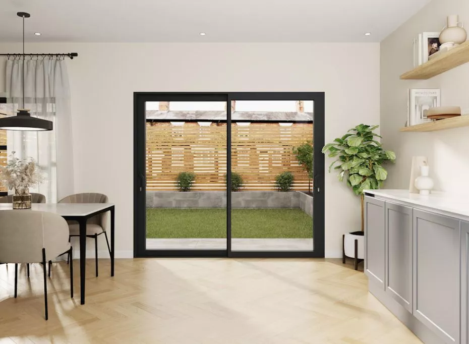 Bifold door garden