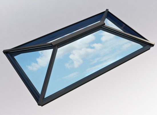 Contemporary Roof Lantern 1.5m x 2.5m Grey