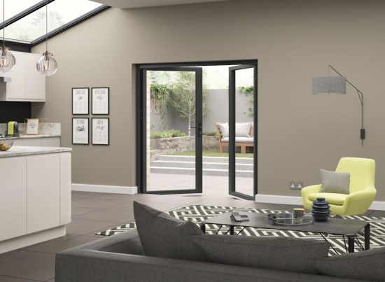 Grey Supreme French Doors