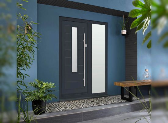 Monaco Grey Contemporary Door