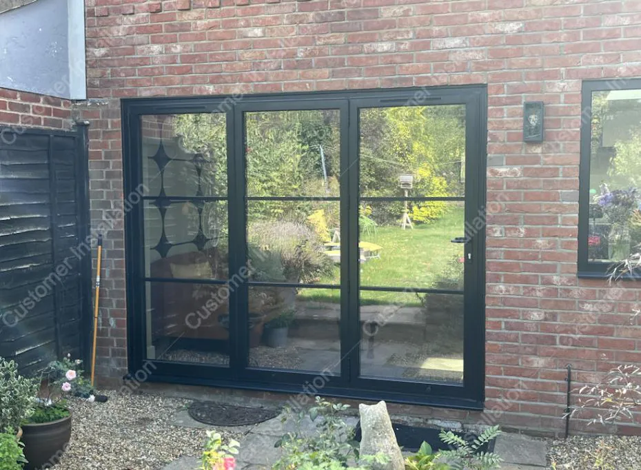 Heritage Supreme 2.1m Black Aluminium Bi-fold Doors
