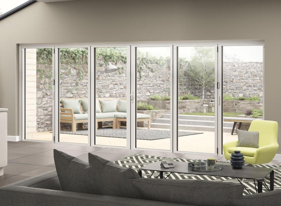 Supreme 4.8m (approx 16ft) Grey/White Aluminium 6 Door main product photo