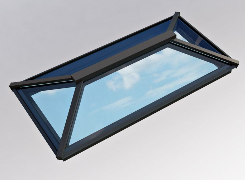 Contemporary Roof Lantern 1m x 2m Grey/White main product photo