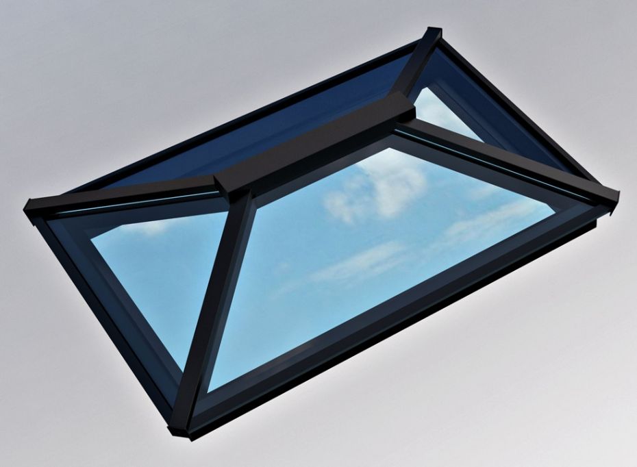 Contemporary Roof Lantern 1m x 1.5m Black/White main product photo