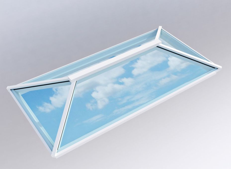 Contemporary Roof Lantern 1.5m x 3m White main product photo
