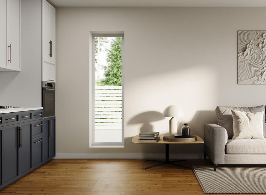 White Casement Window Fixed 630mm x 2100mm main product photo