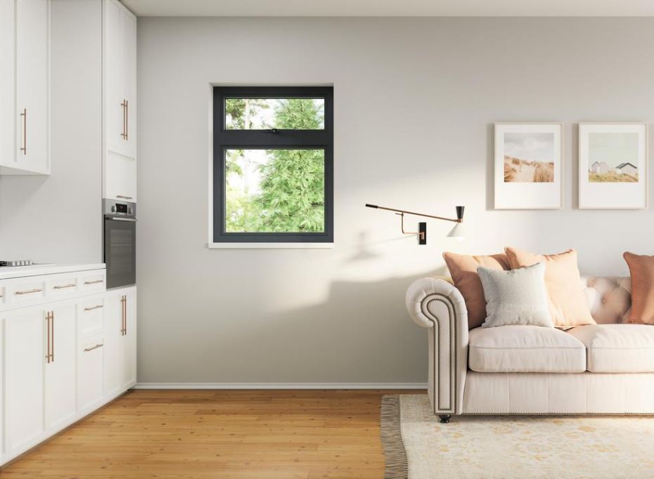 Grey Flush Casement Window Top Opener 915mm x 1200mm main product photo