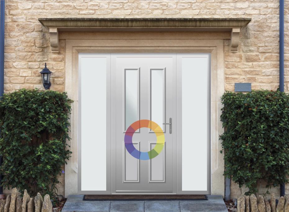 Harley - Aluminium Custom Colour Front Door - With Double Sidelight main product photo