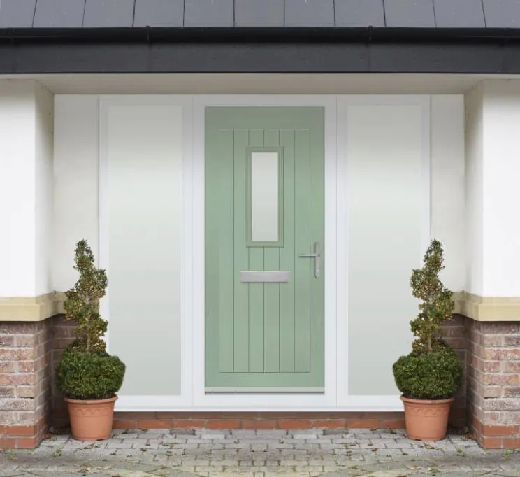 Sunningdale Composite 2.24m Chartwell Green Door + Sidelights