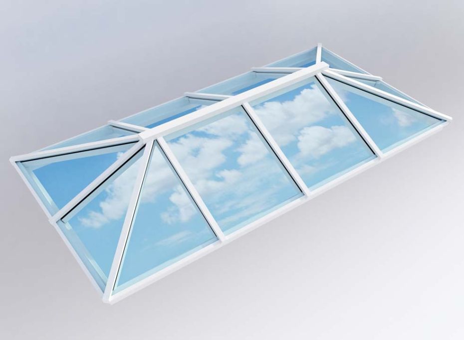 Traditional Roof Lantern 2m x 4m White main product photo