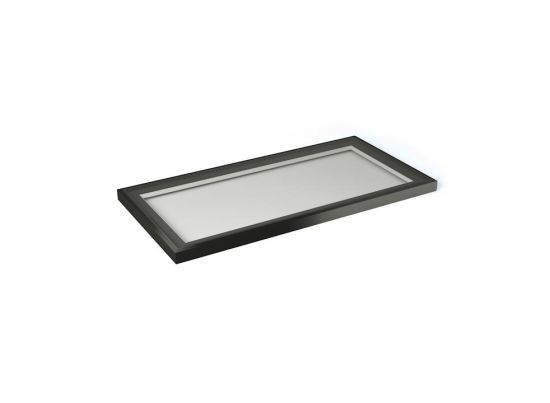 Flat Rooflight 1m x 2m Black/White