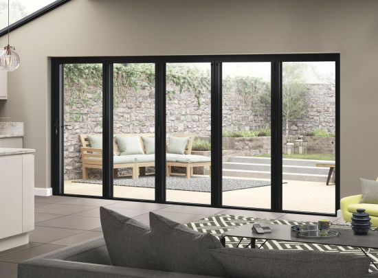 Supreme 4.8m (approx 16ft) Black Aluminium 5 Door