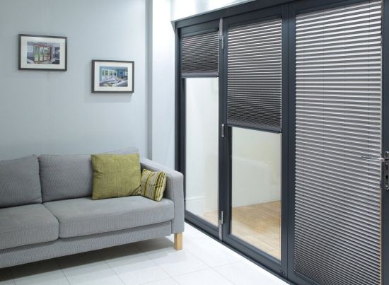 Master Grey 2.1m (approx 7ft) External Bifold Door Blinds