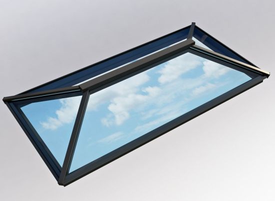 Contemporary Roof Lantern 1.5m x 3m Grey