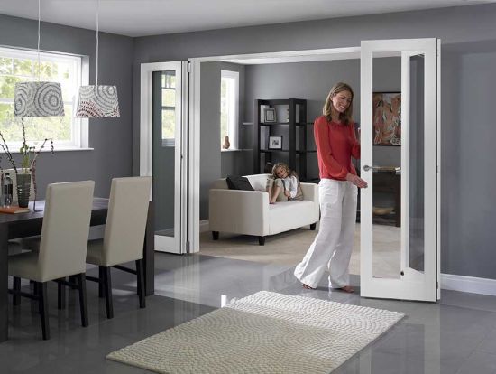 Inspire 2.7m (approx 9ft) White Internal Bi-fold Doors