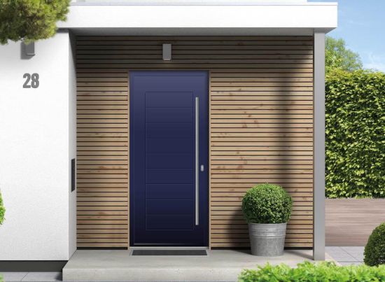 Portobello - Aluminium Cobalt Blue Front Door