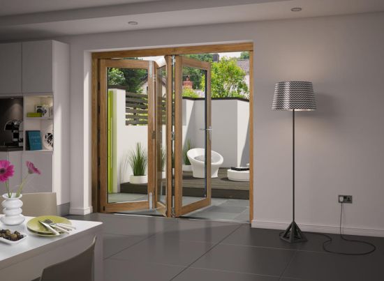 Elite Unfinished 1.8m (approx 6ft) Bifold Doors