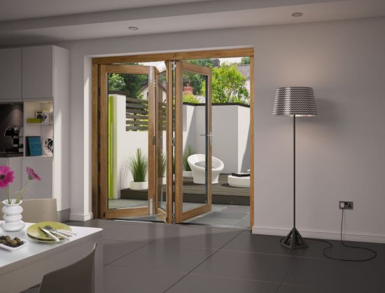 Elite Unfinished 2.7m (approx 9ft) Bifold Doors