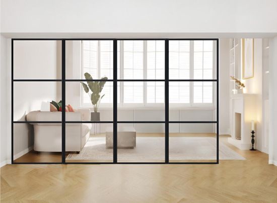 AluSpace 3600x2084 Black Fixed Quad Screen