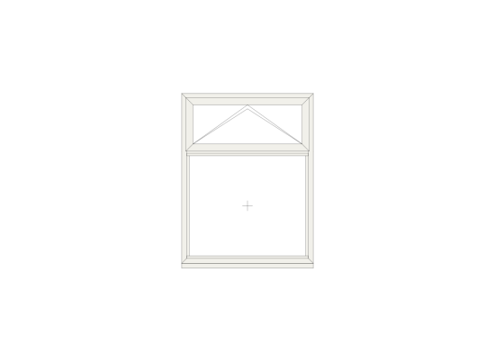White Top Over Fixed Casement Window