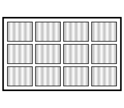 Reeded Glass