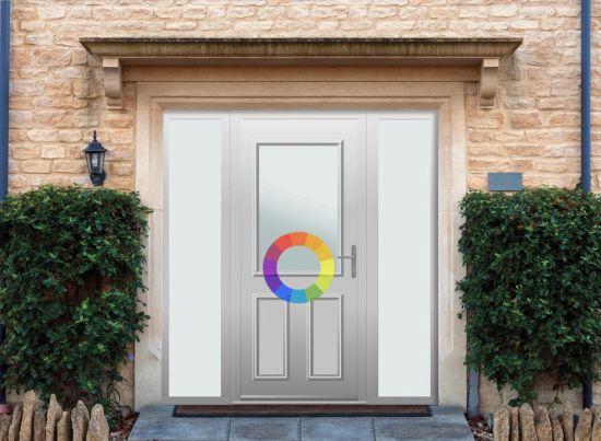 Baker - Aluminium Custom Colour Front Door - With Double Sidelight