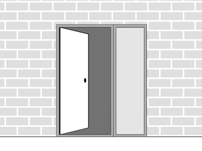 Sunningdale Grey Door 1.44m Left opening and Right Sidelight