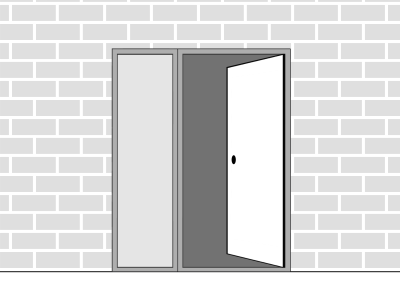 Sunningdale Grey Door 1.44m Right opening and Left Sidelight