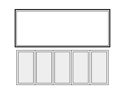 Glazed doors individually wrapped with frame assembled