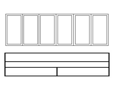 Glazed doors individually wrapped with frame broken down