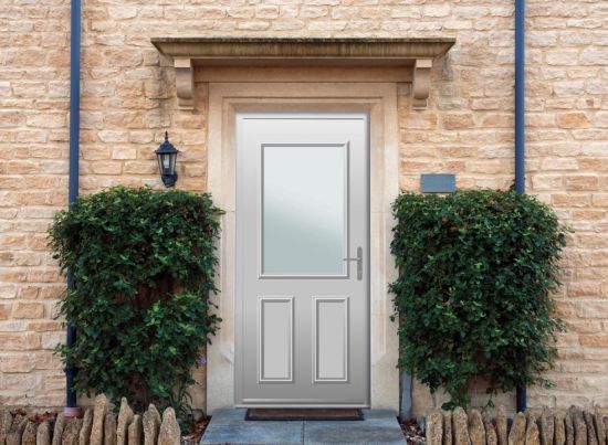 Baker - Aluminium Agate Grey Front Door