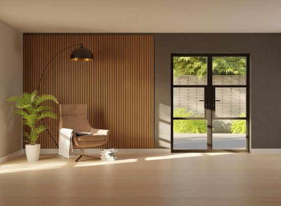 Classic Heritage 1800mm Black 3 Light French Door