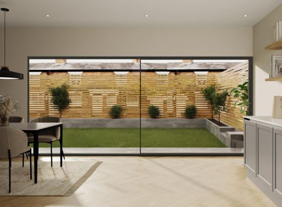 Cor Vision 4.0m Black Sliding Door