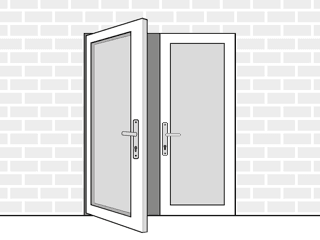 Left Opening Open Out