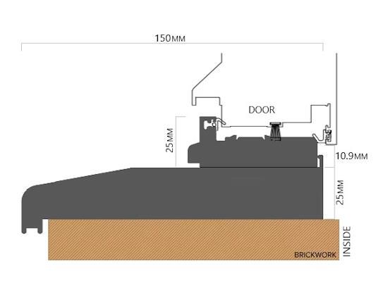 Low Aluminium Threshold With Drip Sill