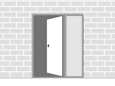 Lytham Chartwell Green Door 1.59m Right opening and Right Sidelight