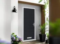 Vufold Monza Composite 862mm Black Front Door.
