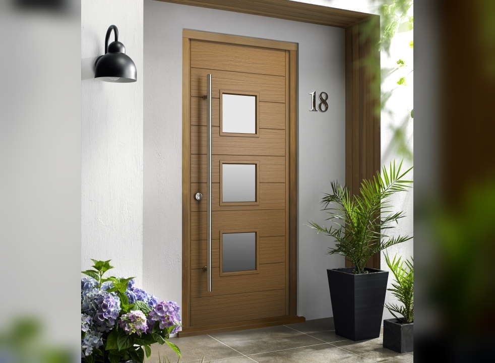Vufold Ultimate Malmo Oak Front Door(762mm x 1981mm)