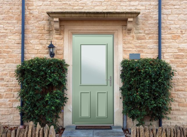 Baker - Aluminium Cotswold Green Front Door