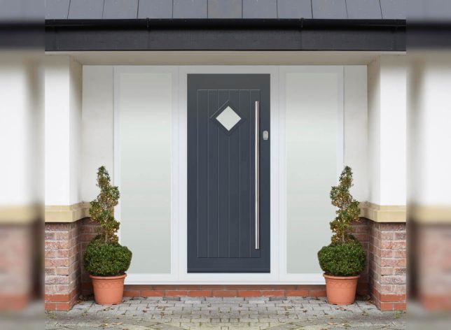 Belfry Grey Traditional Composite Front Door