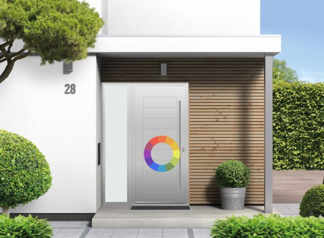 Portobello - Aluminium Custom Colour Front Door - With Sidelight